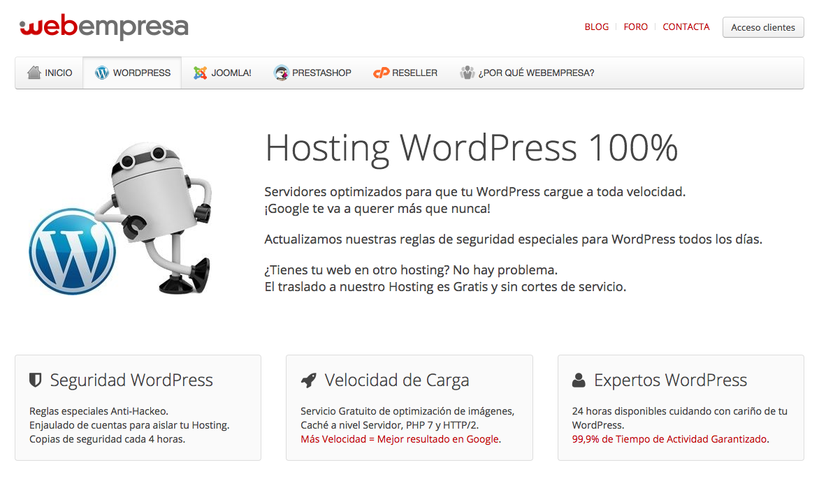 Hosting Webempresa